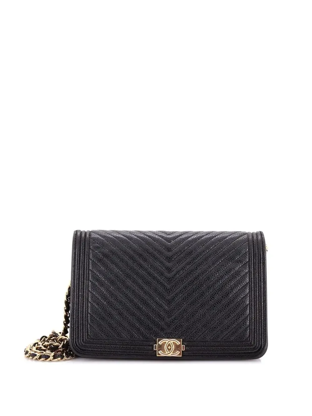 Chanel Boy Wallet On Chain Chevron #292090C30B
